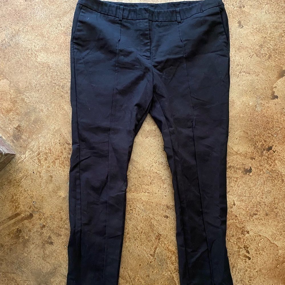 Worthington black skinny‎ front seam ankle pants
